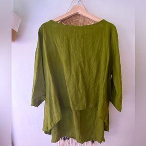 Notperfectlinen green shirt